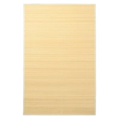 vidaXL - Tapijt - 100x160 - cm - bamboe - natuurlijk