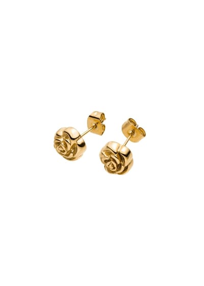 PURELEI Velvet Rose Ohrringe Gold Größe: OS | Ohrringe Outlet | Damen | Rosa