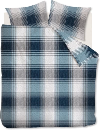 Beddinghouse Ecuador Dekbedovertrek - Flanel - Litsjumeaux XL - 260x200/220 cm - Blue
