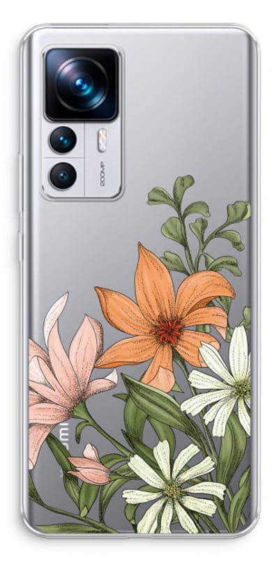 Case Company® - Hoesje geschikt voor Xiaomi 12T hoesje - Floral bouquet - Soft Cover Telefoonhoesje - Bescherming aan alle Kanten en Schermrand