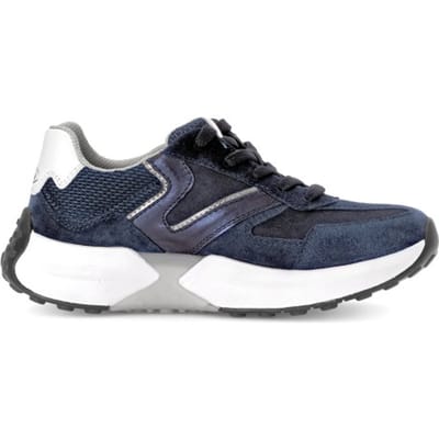 Gabor rollingsoft sensitive 56.996.46 - dames rollende wandelsneaker - Blauw - maat 40 (EU) 6.5 (UK)