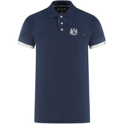 Aquascutum Volwassen unisex London Aldis Poloshirt (Marine)
