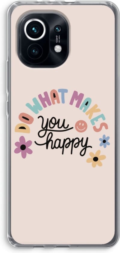 Case Company® - Hoesje geschikt voor Xiaomi Mi 11 hoesje - Happy days - Soft Cover Telefoonhoesje - Bescherming aan alle Kanten en Schermrand