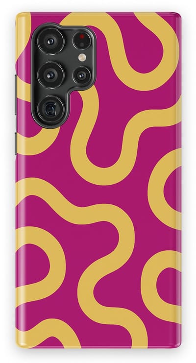 DripCase Motion Flow Tough Hoesje Samsung Galaxy S22 Ultra | Backcover met Mag | Trendy Design | Valbescherming | Candy Current