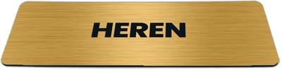 Deurbordje Goud-look met tekst heren - Formaat 150 x 50 mm x 1,6 mm - Zelfklevend | Luxe uitstraling | Geborstelde Gouden toplaag | Gratis Verzending | Decoporta
