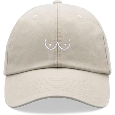 1 Stuks Boobs Cartoon Baseballpetten Voor Vrouwen, Vintage Gewassen Grappige Unisex Papa Hoed Laag Profiel Verstelbaar Voor Sport Zomer Vakantie gray