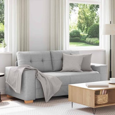 vidaXL - Loveseat - Bank - Wolkengrijs - 180x77x82 - cm - Stof