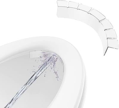 Toiletbril Spatbescherming - Urineafstoter - Kinderen Zindelijk Maken - Transparant Polycarbonaat - 250 x 100 mm - 2 Stuks