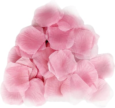 Rozenblaadjes Kunststof - Decoratieblaadjes Zijde - Romantische Sfeer Creëren - Natuurlijke Stof Elegantie - 1000 stuks - Lichtroze