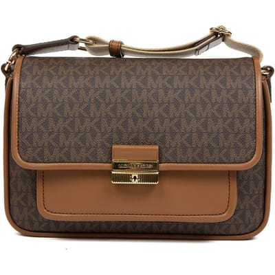 Michael Kors Bruine Stoffen Crossbody Tas