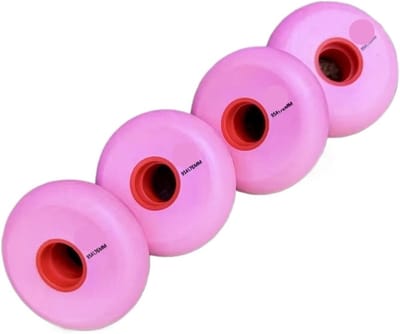 Inline skate wielen - Rolschaats onderdelen - Glad glijden - Harde 95A compound - 76 mm - Roze