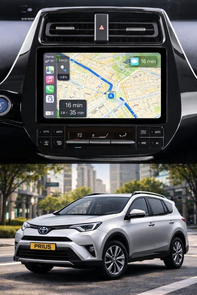 ADIVOX T1 9 inch geschikt voor Toyota Prius 2016-2020 Android 15 CarPlay/Auto/Wifi/GPS/RDS/DSP/DAB+