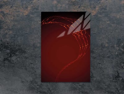 TMK ArtDeko Serie - Snijplank van Gehuld Glas - 35x52cm - Rood - Veelzijdige Keukenbescherming