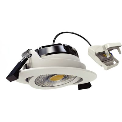 KS Verlichting inbouwspot - Liv plafondspot - dimbaar - wit - kantelbaar