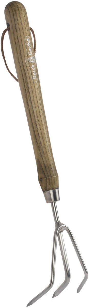Dutch Garden - Handcultivator Lang - Hoogwaardig RVS - FSC Hout