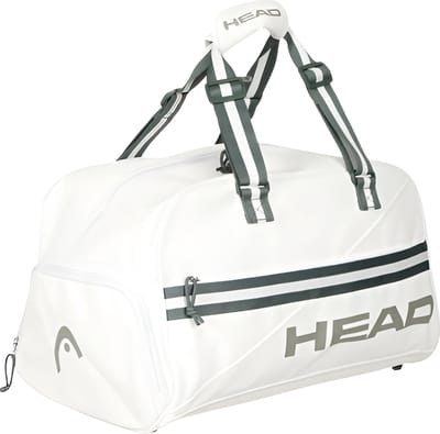 CarryQuest® - Tennistas - Tennis Draagtas - Djokovic Wimbledon - 40L - Wit - Schoenencompartiment - Squash-Tennis-Badminton-Pickleball-Padel