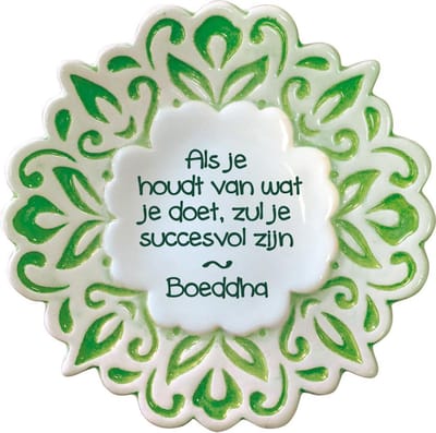 Porseleinen magneet "Succesvol Zijn"