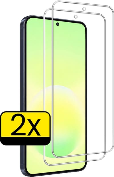 Screenprotector - Geschikt voor Samsung Galaxy A57 - 2 Stuks - Extra Sterk - Beschermglas - Gehard Glas - Tempered Glass - Screen Protector