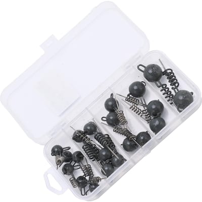 5?20g Duurzame Viskop Haken met Ronde Jigkop Hoge Kwaliteit Visgerei Accessoires white