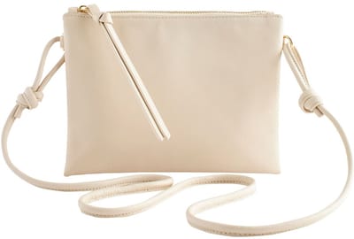 Next - Dames - Leren crossbodytas - Crème