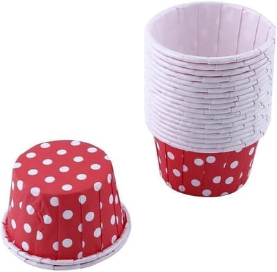 100 Stuks Mini Papieren Cupcake Vormpjes - Ideaal voor Muffins, Taartjes en Desserts