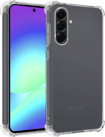 Hoesje - Geschikt voor Samsung Galaxy A56 - Sterk & Shockproof - Siliconen Shock Case - Hoes Cover - Telefoonhoes - Transparant
