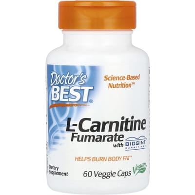 Doctor's Best, l-Carnitine Fumarate, met Biosint Carnitine, 60 Plantaardige Capsules