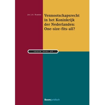 Vennootschapsrecht In Het Koninkrijk Der Nederlanden: One-Size-Fits-All? - Studiereeks - Jos J.A. Hamers