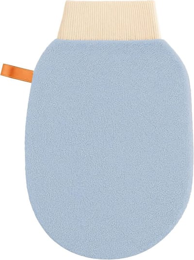 Effectieve body scrub handschoen voor het verwijderen van dode huidcellen, exfoliërende spons en bamboe badhandschoen voor mannen en vrouwen