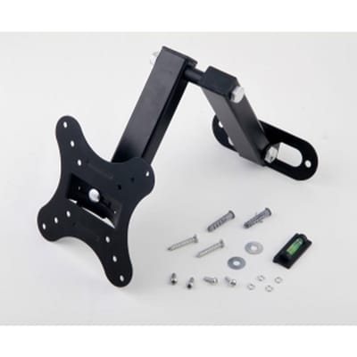 Draaibare wandbeugel voor tv en monitor, VESA 75/100, voor schermen van 10" tot 23"