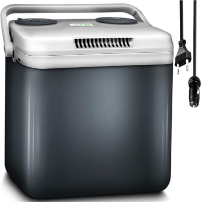 Aurixi® Elektrische Koelbox - 32 Liter Koelbox Elektrisch 12V 230 Volt - Koelbox Auto - Zwart - 45cm x 32cm x 44cm