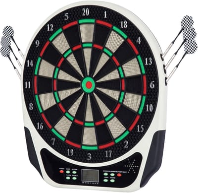 Elektronisch dartbord - Elektronisch dartbord met LCD-scherm - 6 darts, 24 tips, 18 spellen, 159 scoremogelijkheden - Voor 8 spelers