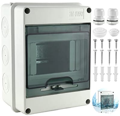 Waterdichte verdeelkast opbouw IP65 voor buiten | 5 modules | Tuin en vochtige ruimtes