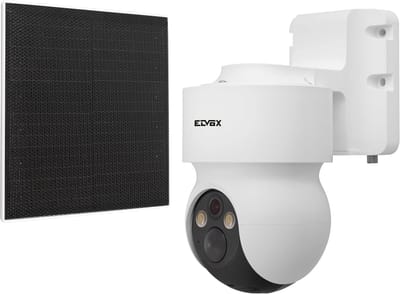 IP Camera - Beveiligingscamera - Buitenbewaking - Draadloos met Zonnepaneel - 3 MPX 120 Graden - Wit