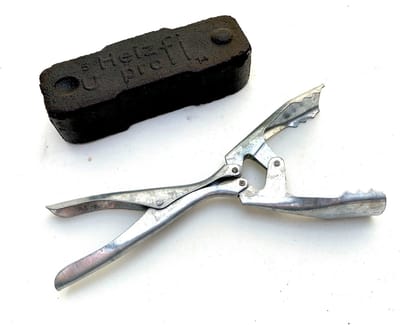 Brikettentang met dubbele verbinding