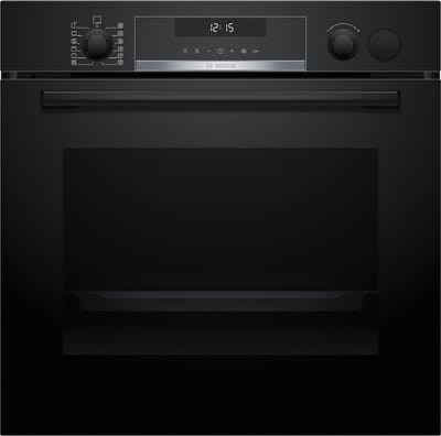 Bosch HRG578BB7 - Serie 6 - Inbouwoven - Stoomoven - Eenvoudig te reinigen pyrolyse - Air Fry-functie met bakplaat: gezondere manier om te snacken -Energielabel A+