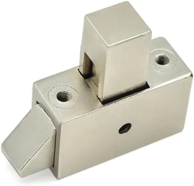 Automatisch Slot - Deurslot Klink - Kast Deur Beveiligen - Sterke Aluminium Structuur - 37 x 32 mm - Zilverkleurig