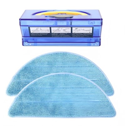 Dailygoods- Watertank Huishoudelijke Veegmachine - ABS Materiaal - 14,2 x 9 x 5,5 cm - Poetsdoek - Intelligente Reiniging - Lichtgewicht 215 g