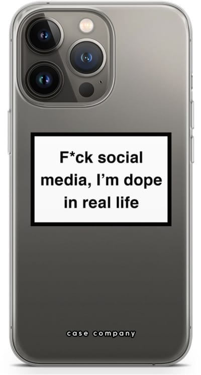 Case Company® - Hoesje geschikt voor iPhone 13 Pro hoesje - I'm dope - Soft Cover Telefoonhoesje - Bescherming aan alle Kanten en Schermrand