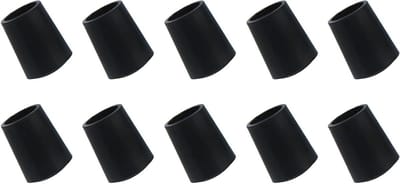 Stoelpootafdekkingen van rubber voor meubelpoten - 12 stuks, 8 mm diameter, bescherming voor vloer en meubels, zwart