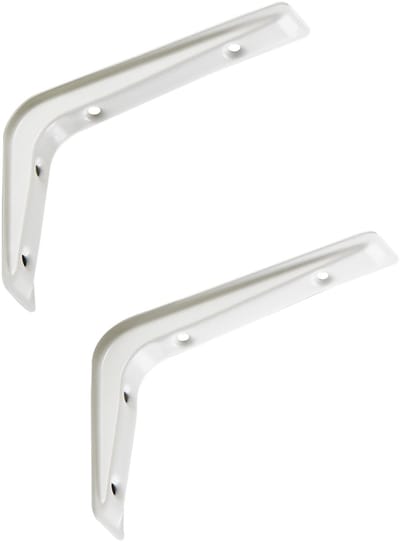 SOTECH 2 stuks Plankdrager RK15 wit 121 x 83 mm Plankdrager Plankdrager Wandsteun Plankdrager Plankdrager Beugels Hoekplankdrager