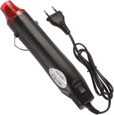 Mini Hittepistool - Verwarmingsgereedschap - Ambachtelijk Werk - Snelle Opwarming - 22 cm - Zilverkleurig