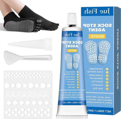 Anti-slip vloeistof voor sokken, handschoenen en tapijten - 2 x 50ml wasbare sokstopper voor wol en textiel