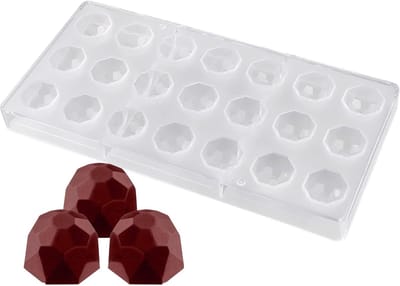 Chocolade Vorm - Diamant Vorm - Keuken Benodigdheden - Voor Chocolade - Snoep - Jelly - Makkelijk Schoon Te Maken - Eenvoudig Ontvormen - Voedselveilig Polycarbonaat