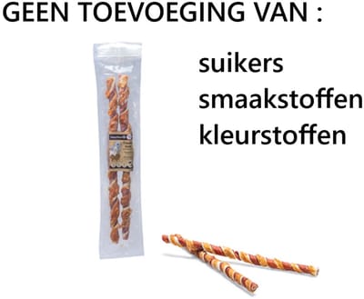 beeztees - hondensnacks - chewingsticks - kauwsticks ** 2 st van +- 40 cm - kip/rund - geen toevoeging van suikers, smaakstoffen en kleurstoffen