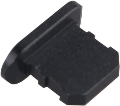 Set van 5 Anti-Stof Doppen voor Lightning Oplaadpoort met Reinigingsborstel - Bescherming voor iPhone en iPad, Geschikt voor iPhone 14, 13, 12, 11, X, XS, XR, 8, 7, SE, Mini, Plus, Pro Max, AirPods 4, Zwart