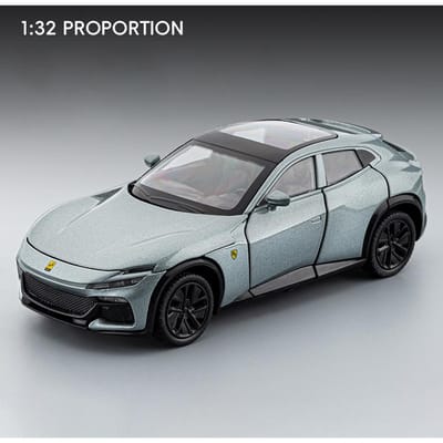 1:32 Purosangues Fuv Suv Legering Sportwagen Model Diecast Metaal Racevoertuigen Auto Model Geluid En Licht Simulatie Kinder Speelgoed Cadeau