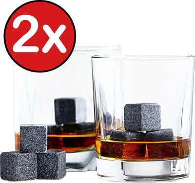 Whiskey Stenen Whiskey Stones Whiskeystenen Luxe Herbuikbare Ijsblokjes - 18 stuks