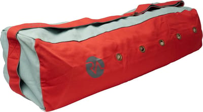 REVIVE yogatas met verstelbare schouderband, kleur rood, 100% biologisch katoen, ruim hoofdvak met zijvak.