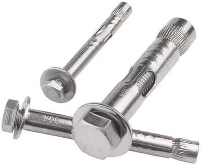 M6x60mm RVS Schroefanker voor Beton en Metselwerk - Sterke Expansiepluggen (5 Stuks)